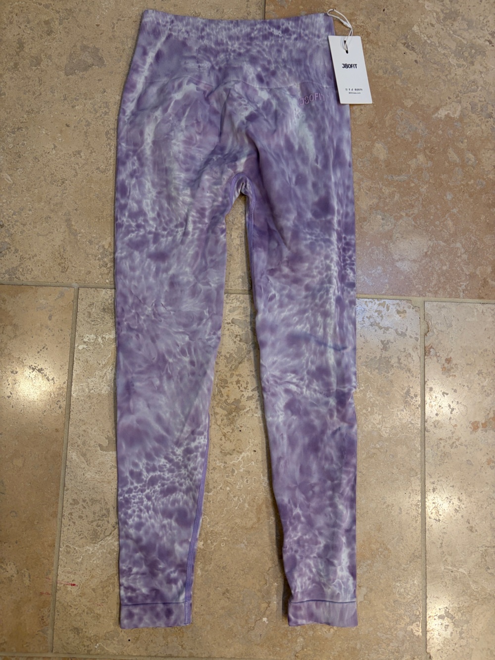 J80FIT lavender and white leggings